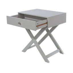 Core Products Grey X Leg 1 Drawer Petite Bedside Cabinet, H60.0Cm X W55.0Cm X D40.0Cm - thumbnail 3