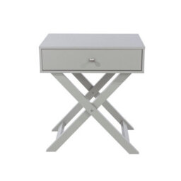 Core Products Grey X Leg 1 Drawer Petite Bedside Cabinet, H60.0Cm X W55.0Cm X D40.0Cm - thumbnail 4