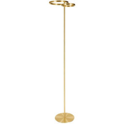 Loops Stylish Modern Brushed Brass Led Floor Lamp For Indoor Lighting