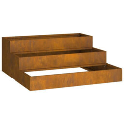 Berkfield Garden Planter Rusty 90 X 90 X 35 Cm Weathering Steel - thumbnail 7