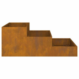 Berkfield Garden Planter Rusty 90 X 90 X 35 Cm Weathering Steel - thumbnail 8