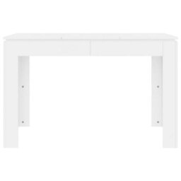 Vidaxl Dining Table White 120X60X76 Cm Engineered Wood - thumbnail 4