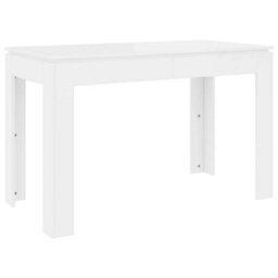 Vidaxl Dining Table White 120X60X76 Cm Engineered Wood - thumbnail 6