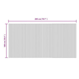 Walplus Rug Rectangular Light Nature 100X200 Cm Bamboo - thumbnail 8