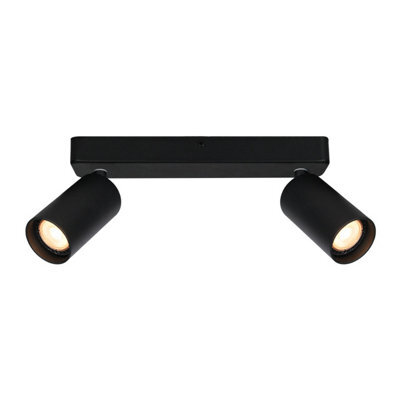 Luminosa Lighting Luminosa Nesto Twin Ceiling Spotlight Black 2Xgu10 - image 1