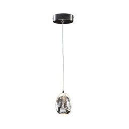 Luminosa Lighting Luminosa Roc Integrated Led Crystal Cluster Drop Ceiling Pendant Chrome Bubble Effect - Uk Stock - thumbnail 2