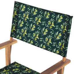Beliani Set Of 2 Garden Chairs Cine Acacia Wood Dark Green - thumbnail 5