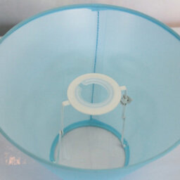 Luxury Coolie Lamp Shade Cotton Ceiling Hanging Pendant Light - Light Blue - thumbnail 2