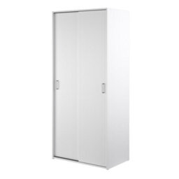 Furniture To Go Space Wardrobe With 2 Sliding Doors In White (W) 77.6 X  (H) 175.4 X  (D) 48.2Cm - thumbnail 4