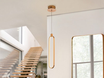 Luminosa Lighting Luminosa Colette Integrated Led Pendant Light, Rose Gold - Uk Stock - image 1