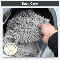 Silver Tumble-Twist Cotton Bath Mat And Pedestal Mat Set, 100% Cotton, 2 Piece, 80X50Cm And 50X40Cm - thumbnail 4
