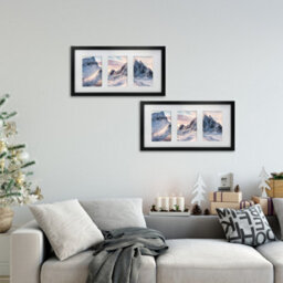Innoteck Essentials 3 In 1 Matt Wooden Photo Frame - Black. - thumbnail 4