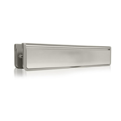 "UAP Limited Uap Doormaster 12"" Silver Draught Proof Letterbox For Upvc Composite And Wooden Doors 40 To 80mm" - image 1
