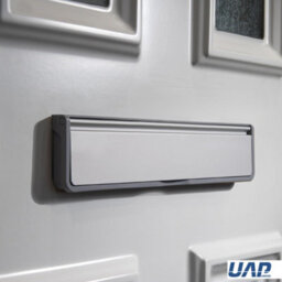 "UAP Limited Uap Doormaster 12"" Silver Draught Proof Letterbox For Upvc Composite And Wooden Doors 40 To 80mm" - thumbnail 4