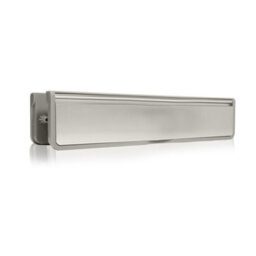 "UAP Limited Uap Doormaster 12"" Silver Draught Proof Letterbox For Upvc Composite And Wooden Doors 40 To 80mm" - thumbnail 1