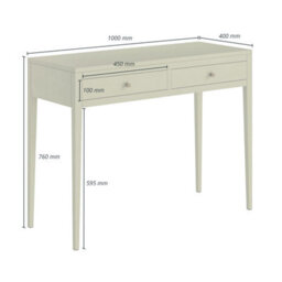 Wyld Haus Maragogi Sage Green Wood Grain Two Drawer Desk - thumbnail 6