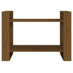Berkfield Book Cabinet/room Divider Honey Brown 80X35X56.5 Cm Solid Wood - thumbnail 5