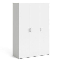 Wyld Haus Munich White 3-Door Wooden Wardrobe With 6 Shelves - thumbnail 2
