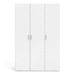 Wyld Haus Munich White 3-Door Wooden Wardrobe With 6 Shelves - thumbnail 3