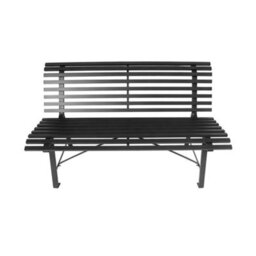 Sweeek - Steel Garden Bench 2-Seater Anthracite 140X81.5X73 Cm - Nima - thumbnail 4