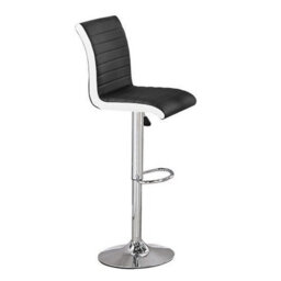 Furniture in Fashion Caprice Grey High Gloss Bar Table 4 Ritz Black White Stools - thumbnail 3