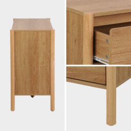 Sweeek - Wood Decor Chest With 6 Drawers Natural 120X42X78 Cm - Harmony - thumbnail 4