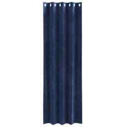 Walplus Curtains With Curtains 2 Pcs Dark Blue 140 X 245 Cm Velvet - thumbnail 3