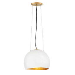 Luminosa Lighting Elstead Lisa Mcdennon By Hinkley Nula 1 Light Pendant Shell White, Luxe Gold - thumbnail 1