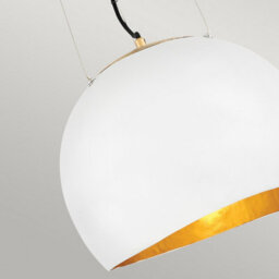 Luminosa Lighting Elstead Lisa Mcdennon By Hinkley Nula 1 Light Pendant Shell White, Luxe Gold - thumbnail 3
