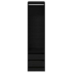 Vidaxl Wardrobe With Drawer Black Oak 50 X 50 X 200 Cm Engineered Wood - thumbnail 7
