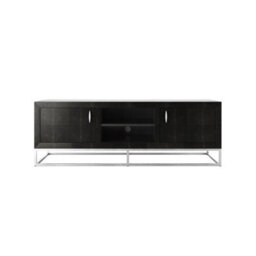 Wyld Haus Recife 2-Door Tv Unit In Black Charcoal Shagreen By - thumbnail 3