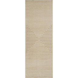 Livabliss Le Mans-Modern Beige 3D High & Low Pile Textured In- & Outdoor Rug 80 X 230 Cm Easy Care, Non Shedding - thumbnail 1