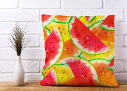 Warren Reed Designer Melon Print Cushions 45Cm X 45Cm - thumbnail 2
