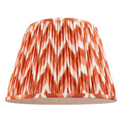 Luminosa Lighting Luminosa Higgledy Gloss Pink Clay Paint Floor Lamp With Apricot Orange Fabric Zigzag Shade 40Cm E27 - thumbnail 7