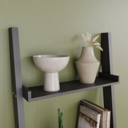 Lassic Vida Designs York Black 5 Tier Ladder Bookcase Freestanding Open Shelf (H)1890mm (W)560mm (D)325mm - thumbnail 4