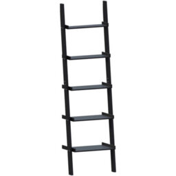 Lassic Vida Designs York Black 5 Tier Ladder Bookcase Freestanding Open Shelf (H)1890mm (W)560mm (D)325mm - thumbnail 7