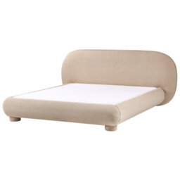 Beliani Bed Boucle Bayel 160 X 200 Cm (Eu King Size) Taupe - thumbnail 4