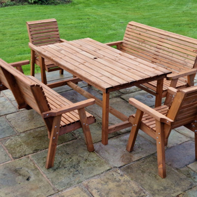 Churnet Valley Garden Furniture Ltd Churnet Valley Garden Furniture Valley 8 Seat Set 2Xc 2X3B - image 1