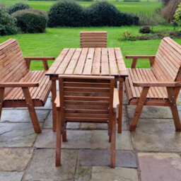 Churnet Valley Garden Furniture Ltd Churnet Valley Garden Furniture Valley 8 Seat Set 2Xc 2X3B - thumbnail 2