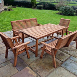 Churnet Valley Garden Furniture Ltd Churnet Valley Garden Furniture Valley 8 Seat Set 2Xc 2X3B - thumbnail 3