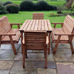 Churnet Valley Garden Furniture Ltd Churnet Valley Garden Furniture Valley 8 Seat Set 2Xc 2X3B - thumbnail 4