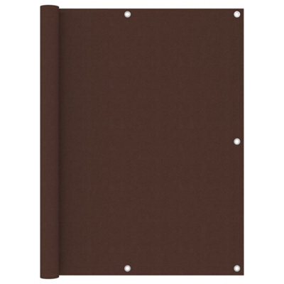 Berkfield Balcony Screen Brown 120X300 Cm Oxford Fabric - image 1