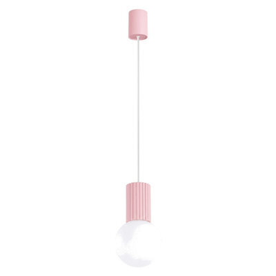 Sollux Lighting Halo Aluminum/glass Pink 1 Lights Modern Pendant Lamps - image 1