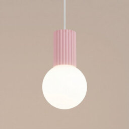 Sollux Lighting Halo Aluminum/glass Pink 1 Lights Modern Pendant Lamps - thumbnail 4