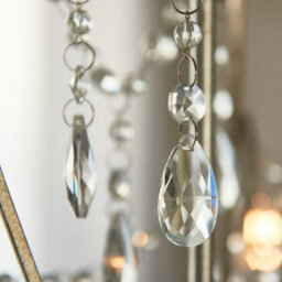Luminosa Lighting Luminosa Berkley Chandeliers Aged Silver Paint, Clear Cut Glass, 3X E14 - thumbnail 6