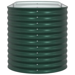 Berkfield Modern Garden Raised Bed Green 240 X 80 X 81 Cm Steel - thumbnail 7