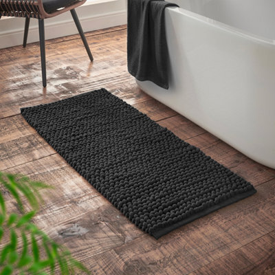 Bianca Aspen Bobble 50X120Cm Bath Runner Black - image 1