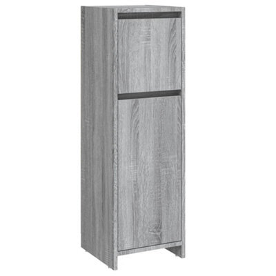 Berkfield Stylish Bathroom Cabinet Grey Sonoma 30X30X95 Cm Engineered Wood
