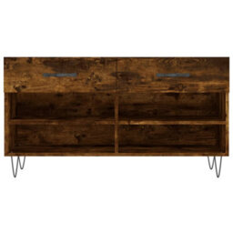 Walplus Shoe Bench Smoked Oak 102X35X55 Cm Engineered Wood - thumbnail 6