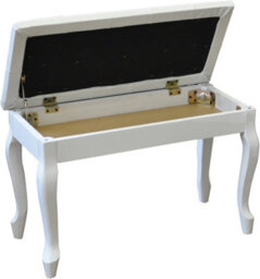PureLifestyleWonders Njs076Hw Luxury Piano Bench With Storage Compartment - thumbnail 3